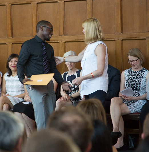 Jamal Depradine receives the Dr. Mitchell Kohan Scholarship for overall honours standing, and high standing in Medicine